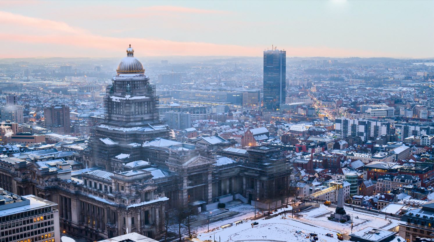 Brussels under the snow